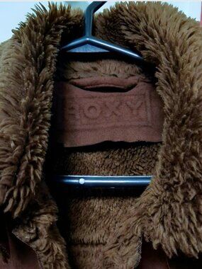Roxy Vintage 70s/90s Inspired Brown Suede Sherpa Longlined Coat Made in Korea
